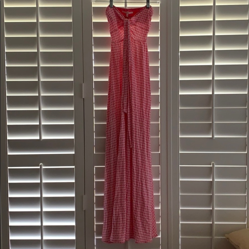 Strapless convertible halter knit dress